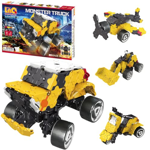 Yoshiritsu Baustein Monster Truck, 181 Teile, 6-12 Jahre, 9.45 Zoll, Fahrbar