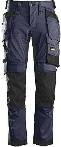 Snickers Workwear Unisex Pantalón Elástico Allroundwork Con Bolsillos Flotantes Azul Marino-Talla 58 Hose, Nicht anwenden, one Size