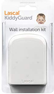 Lascal Kit mural pour installation de barrière de sécurité KiddyGuard, Kit d'installation murale à réglage flexible pour barrière enfant, Accessoire pour enfants, Blanc