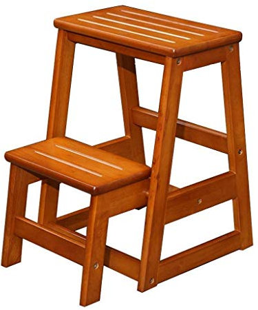 SLRMKK Transformando Plegable Plegable Biblioteca Escalera Escalera Cocina Paso Lugar de Trabajo Taburete/2 Escaleras/Escaleras Reposapiés Extensivo Taburete de Madera Uso Heavy Duty Heavy Du