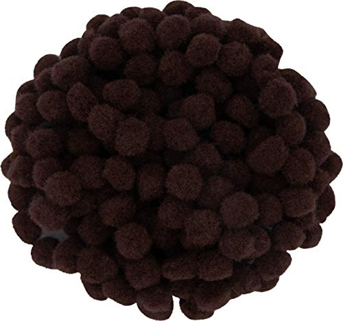 i-mondi® 200 mini pompons zum basteln dunkelbraun in 10mm klein bastel zubehör pom pom bunt kugeln ponpons deko pompom plüsch