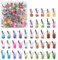 Craftdady 100pcs Mini Resin Bubble Milk Tea Bottle Charms Beads Figurine Fruit Tea Necklace Earring Dangle Pendants for DIY Crafts Hanging Keychain Bag Decoration