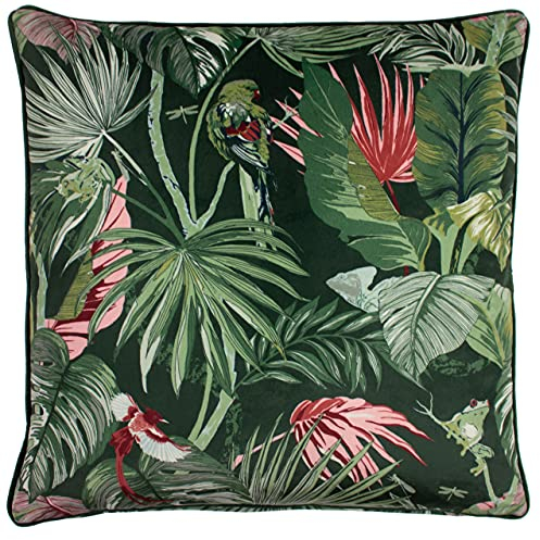 Paoletti Furn. AMAZONC/CC3/JAD Amazon Kreaturen Kissenbezug, Polyester, Mehrfarbig, 50 cm x 50 cm