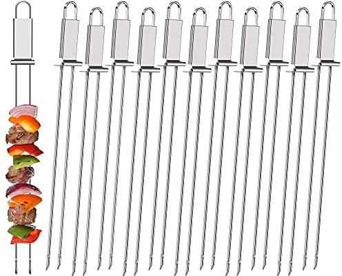 Lallisa Brochettes de barbecue en acier inoxydable, comme sur l'image