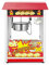 HENDI Popcorn-Maschine, Popcornmaschine, Popcorn Maker, mit Krümelschublade, 230V, 1500W, 560x420x(H)770mm, Aluminium, rot