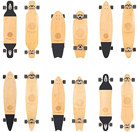 Two Bare Feet Canadian Maple Longboard Skateboards Completes (Malaga 31 Black Wheels)