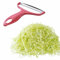 Cabbage Filling Cutter Cutting Cabbage Manual Shredder Vegetable Peeler Fruit Peeler Wide Mouth Peeler Vegetables Fruit Stainless Steel Knife Cabbage Graters Salad Potato Slicer (Red)