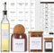 308 Kitchen Pantry Labels for Food Containers, 3 Sizes White Minimalist Organizing, Jars, Storage Bins, Preprinted Waterproof Containers