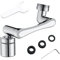 LOTUS POWER Juego de grifo de brazo robótico giratorio de 1080° + 360° con rosca interna de 22 mm y rosca externa de 24 mm, aireador plateado universal con llaves para cocina/baño