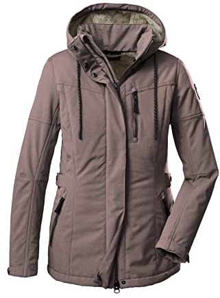 G.I.G.A. DX Damen Gw 26 Wmn Sftshll Jckt Casual Softshell Jacke mit abzippbarer Kapuze