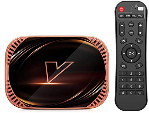 AMITVA Android TV Box 11.0, HK1 RBOX R1 Decodificador 4GB 128GB Smart TV Box S905X4 CPU USB 3.0 Ultra HD 1080P/ 8K HDR WiFi 2.4Ghz 5.8Ghz Bluetooth 4.1 Decodificador,4gb+32gb