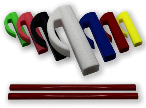 R-Satz Shop Zimmermannsstift Halterung inkl. 2 Bleistifte - Halter passend für Handwerker Velux Stift (Weiß)