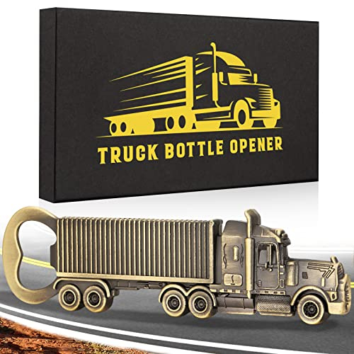 LULLEA Geschenke für Männer, LKW Fahrer Geschenke, Vintage LKW Flaschenöffner, Personalisierte Geschenke Männer, Vatertagsgeschenk, Weihnachtsgeschenke Geburtstagsgeschenk für ihn, Ehemann Opa Freund
