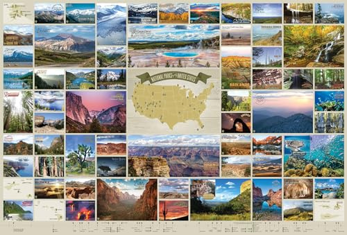 Cobble Hill 2000 Teile Puzzle – Nationalparks der Vereinigten Staaten – Beispielposter im Lieferumfang enthalten