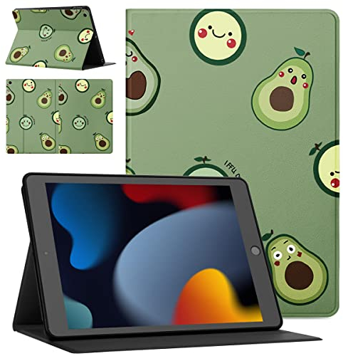 Pnakqil Funda Tablet para Apple iPad 9.7 2018/2017 9.7 Protección mit Stand Función Ultra Delgada Cubierta Plegable PU Cuero Flip Suave TPU Cubierta Trasera Protectora Cover-Palta