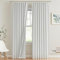 Vision Home White Pinch Pleated Full Blackout Curtains Thermal Insulated Window Curtains 108 inch for Living Room Bedroom Room Darkening Pinch Pleat Drapes with Hooks Back Tab 2 Panel 40 Wx108 L