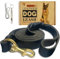 Hundeleine aus Leder, 1,8 m x 2,5 cm, robust, geflochtenes Echtleder, weich und bequem für große Hunde, mittelgroße und kleine Hunde, Schwarz, 1,8 m x 2,5 cm