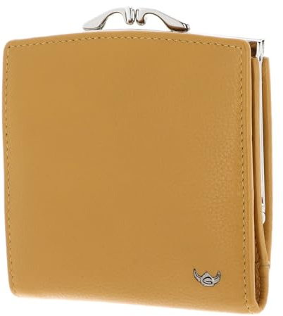 Golden Head Leder Geldbörse Madrid RFID Protect Bügelbörse 2049 Senfgelb