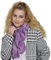 Lina & Lily Damen Winter Schal Halswärmer mit Rüschen aus Kunstpelz Fell (Lavendel)