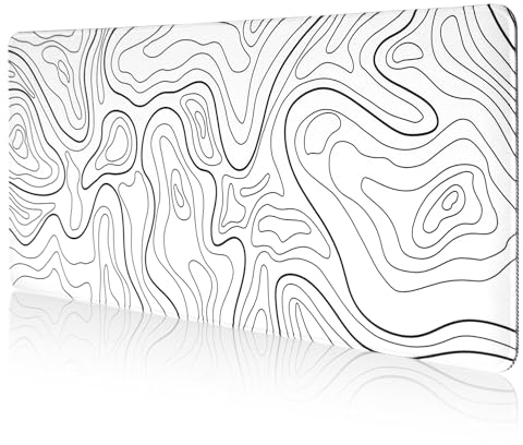 DAWNTREES Tapis de Souris de Jeu, 90 x 40 cm XXL,Grand Gaming Mouse Pad, Base antidérapante et Bords Cousus Haute densité,Protection de Tapis de Bureau Convient pour la Maison et