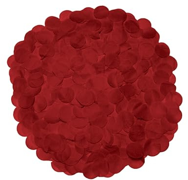 Zebra Balloons Mohnrotes Papierkonfetti, 2,5 cm Durchmesser, 10 Gramm (2er-Pack)