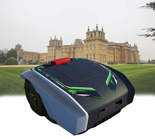 Tondeuse à Gazon Robotique Automatique, Tondeuse à Gazon, Tondeuse à Gazon Robotique Avec ContrôLe Par Application Bluetooth Et Planification De Chemin Gps, Tond Jusqu'à 16 140 Pieds CarréS,Black