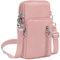 Narunii Petit Sac Téléphone Portable Femme,Sac de téléphone Portable,Bandoulière Portefeuille Poche,Crossbody Pochette Sacoche Running (Rose-S2)