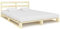 Hommdiy Kiefernholz Massiv Palettenbett Palettenmöbel Massivholzbett Bett Holzbett Futonbett Bettgestell Bettrahmen Einzelbett Natur,200 x 200 x 65 cm