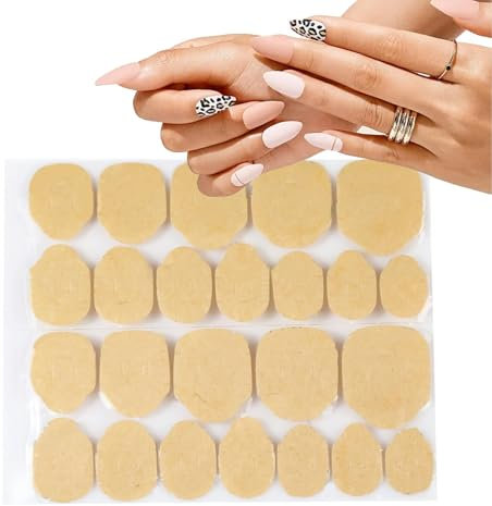 Nbbwwu Adhésif à ongles pour presser les ongles, colle à ongles en gelée | 24 pièces (1 feuille) d'onglets collants imperméables - Autocollants à pression longue durée pour faux ongles, onglets de
