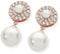 Tipperary Crystal Earrings, Rose Gold Pave Circle with Drop Pearl Earrings for Women & Girls – Luxury Irish Jewellery