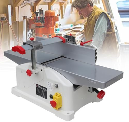 Pialla da Banco 1280 W, Larghezza 156 Mm, Piallatrice Elettrica a Spessore con 9000 Giri/min, profondità di Taglio 0-3 Mm per Ravvivatura, Rivestimento di Legno