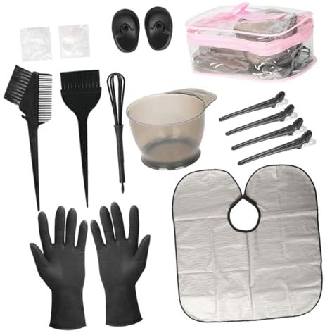 Healeved Kit Para Teñir Pelo Herramientas Pinceles Cuencos Guantes Cabello Salón