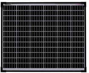 enjoy solar 50W 36V(für 24V PV Systems) Monokristallines Solarmodul, 182mm Solarzellen 10 Busbars Solarpanel ideal für Wohnmobil, Balkonanlage, Gartenhäuse, Boot