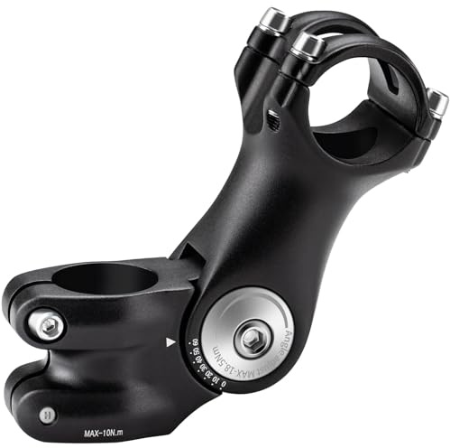 Zeekpowa Fahrrad Vorbau Verstellbar 28,6mm Lenkererhöhung Fahrrad 105mm Mountainbike‌ Fahrradlenker Vorbau 0~60 Degree