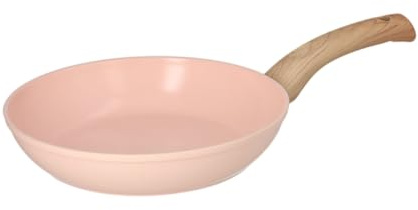 Cook & Pan - Blush Pfanne 28 cm-Induktionsgeeignet-PFAS frei- Keramik-Beschichtung -Antihaft- wärmeisolierter Griff- Aluminium- Rosa