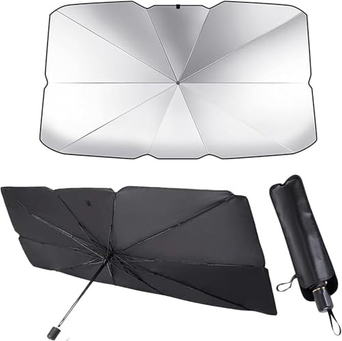 SZFCL Parasol Parabrisas Delantero para Coche para Hyundai i10 i-10 / i10 N Line, Anti UV Rayos, Parasol Plegable de Coche, Paraguas Luna Delantera