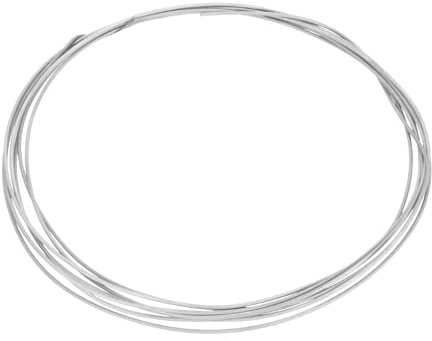 sourcing map Titanium Wire, 10 Feet x 1.5mm 15 Gauge TA1 Pure Titanium Soft Welding Round Metal Craft Wire for Jewelry Crafts Making Soldering Electric Power (Silver Tone)
