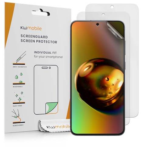 kwmobile 3x Folie matt kompatibel mit Samsung Galaxy S25 FE - Displayschutzfolie Schutzfolie - Displayschutz Displayfolie entspiegelt
