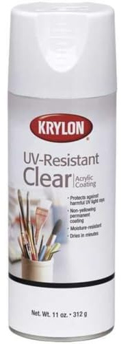 Krylon K01305 Gallery Series Artist and Clear Coatings Aerosol, 11-Ounce, UV-Resistant Clear Gloss