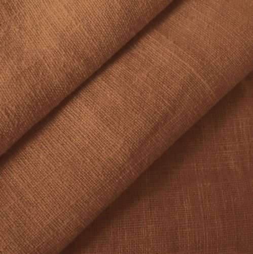 100% Leinen Stoff Meterware Mittel Braun