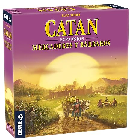 Devir - Catan Erweiterung Märkte und Barbarien, Brettspiel, Mehrfarbig, Ab 10 Jahren, 2 Spieler