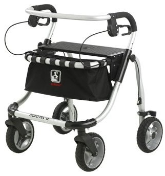 Rollator POLO PLUS-T Gr. M, SH55 kompl.,silber, Rollatoren
