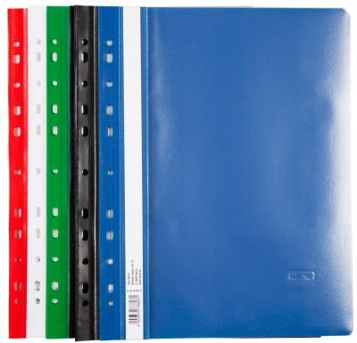 20 (2x 10) Schnellhefter PP / extra stark / gelocht / 5 Farben