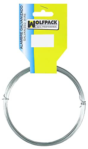 WOLFPACK LINEA PROFESIONAL Alambre Galvanizado (Rollo 50 Gramos) N.º 5-1 mm