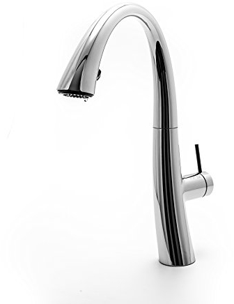 Franke 10.201.122.000FL 115.0307.913-Rubinetto Cromato per lavello da Cucina, con beccuccio Estraibile e Funzione Spray, Colore: Grigio, Grey