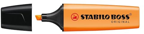Stabilo Boss Original Highlighters Pack of 12 Refillable PTE 2-5 mm Chisel Orange