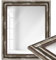 WANDStyle Spiegel 30x40 cm im Barock-Stil aus Holz, silberner Wandspiegel, Made in Germany - H550