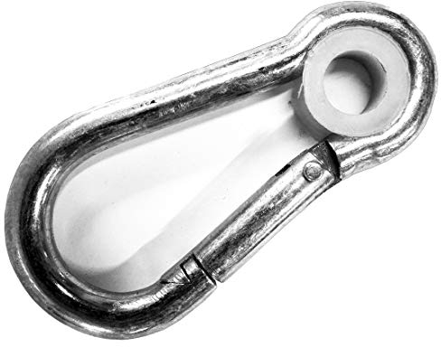 Karabiner verzinkt mit Nylonbuchse, z.B. für Schaukeln