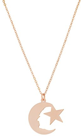 Remi Bijou Halskette 'Atatürk' mit Mond Ay Yildiz Türkei Türkisch Millet Vatan, ColorName:Rosegold