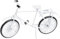 Hobbyfun Miniatur-Fahrrad Weiss 9,5cm